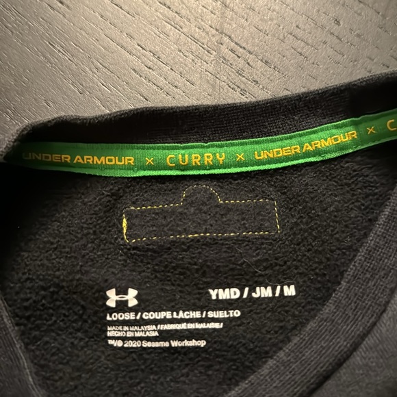 Under armour steph curry big bird sweater size YM - Picture 3 of 4